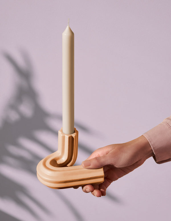 Bougeoir Templo orange