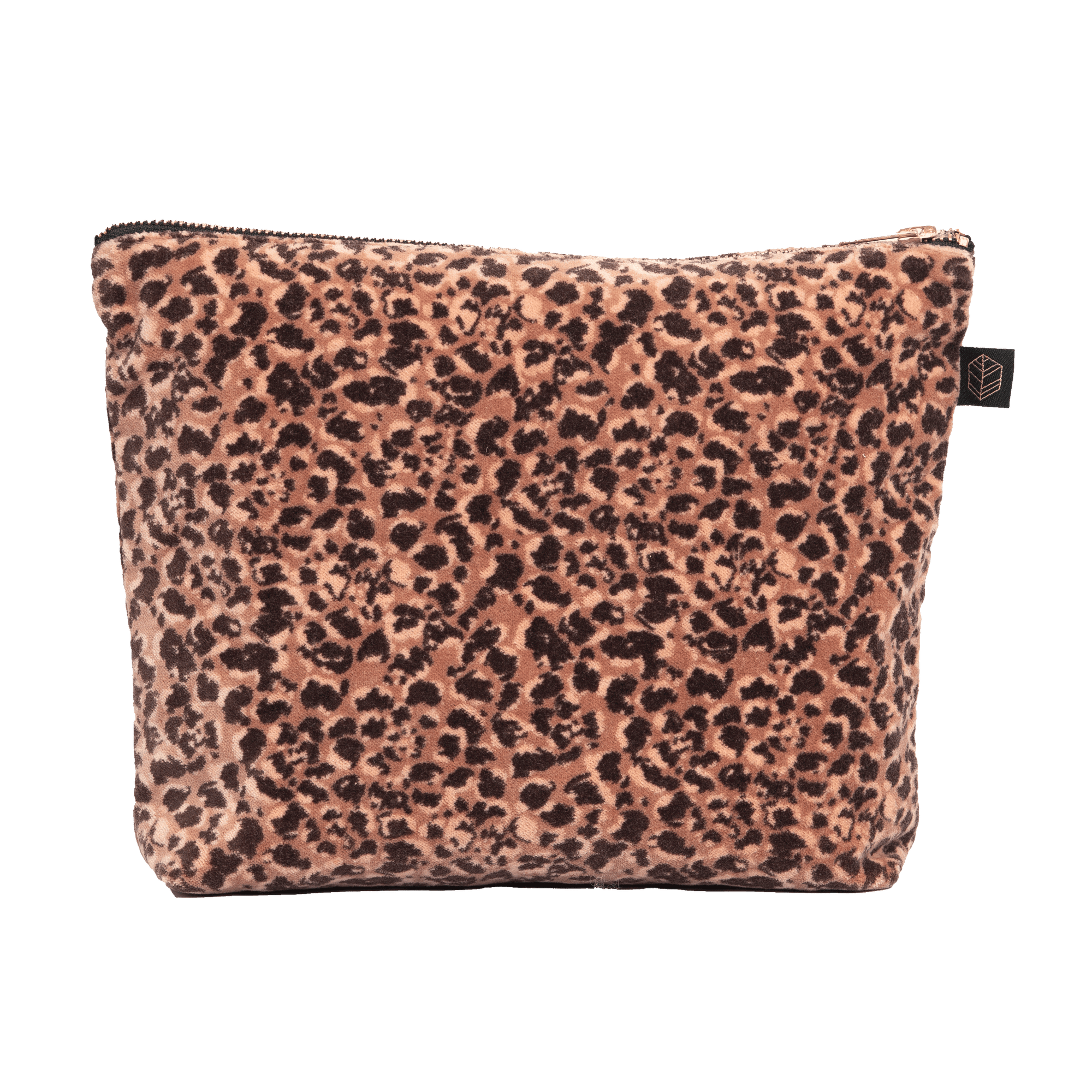 Trousse en velours Gairo rose mocaccino