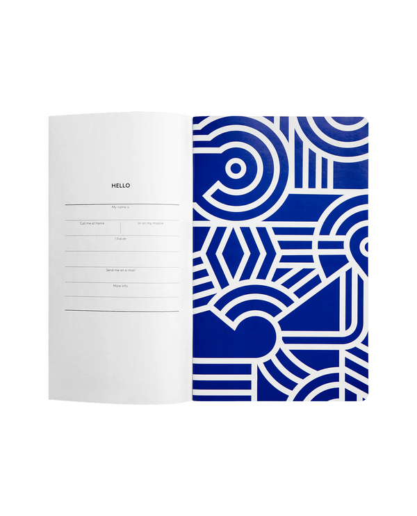 Carnet de notes Greco bleu