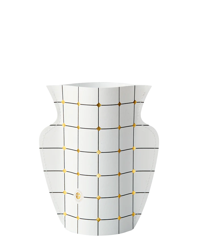 Mini vase en papier Lido blanc