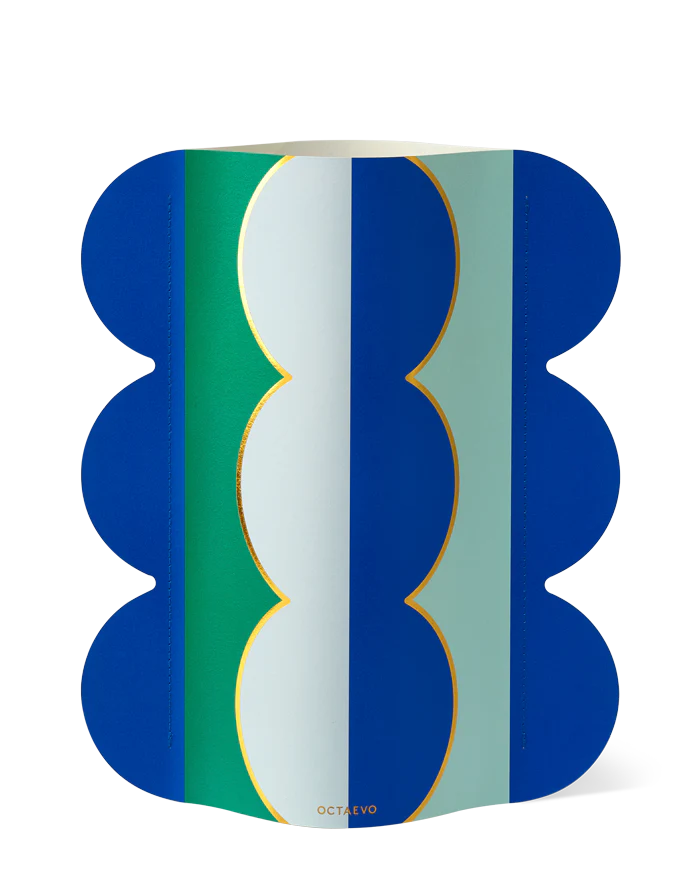 Vase en papier Riviera vague