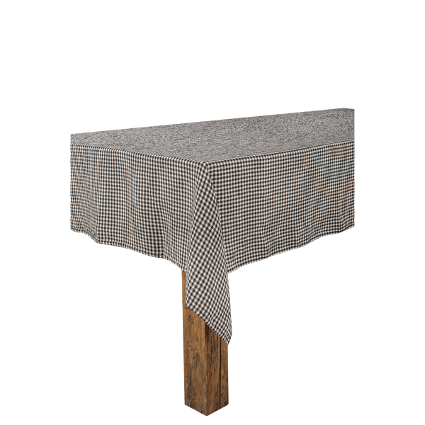 Nappe en lin Piana charbon