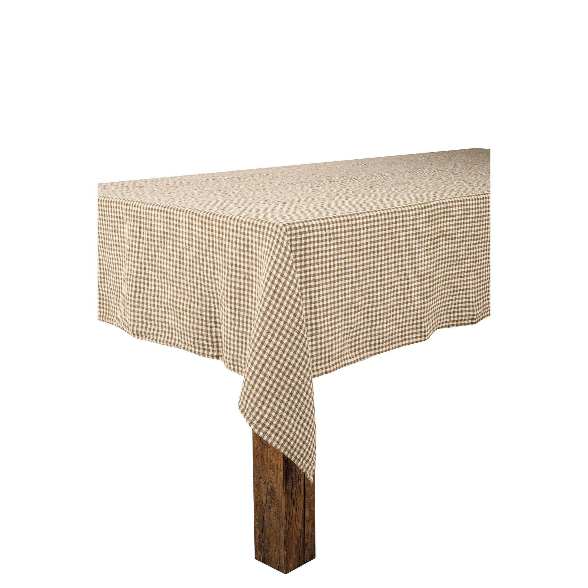 Nappe en lin Piana kaki