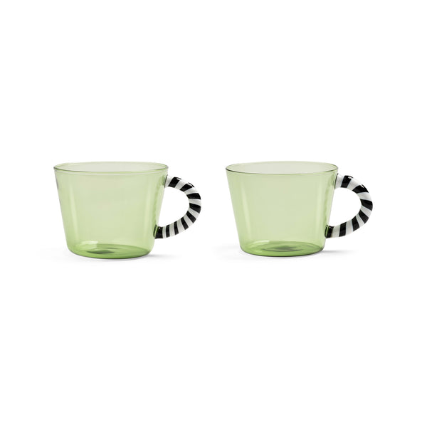 Set de 2 tasses vertes
