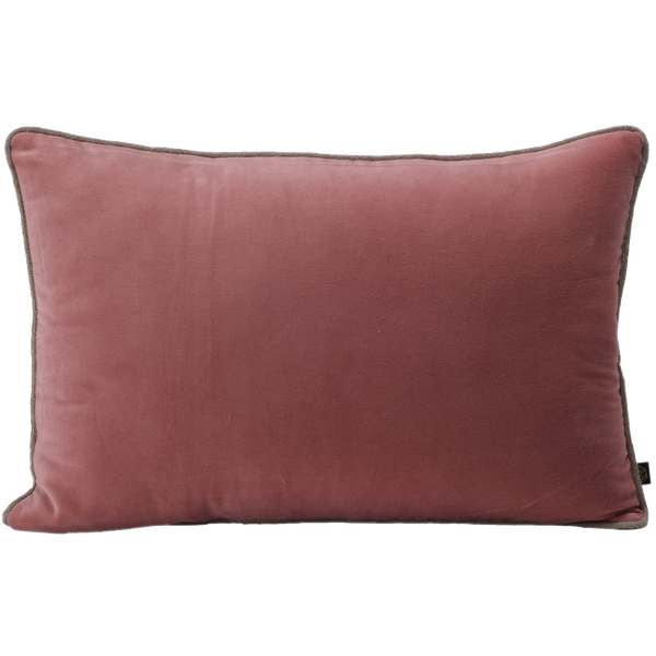 Housse de coussin en velours New Delhi bois de rose