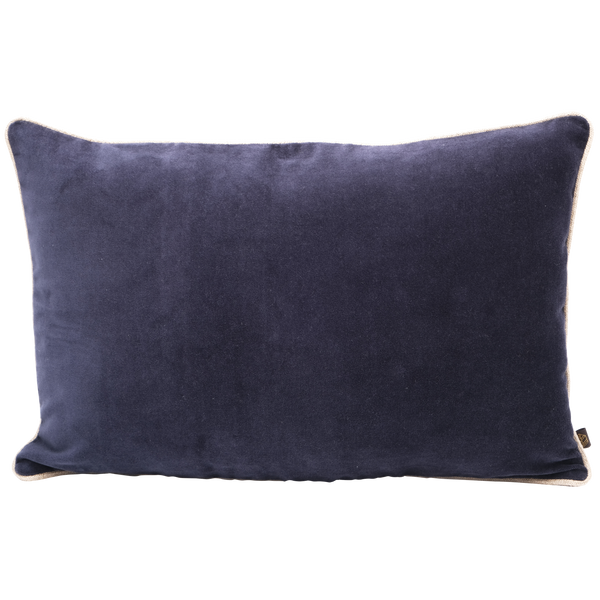 Housse de coussin en velours New Delhi denim