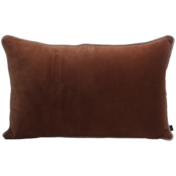 Housse de coussin en velours New Delhi moka