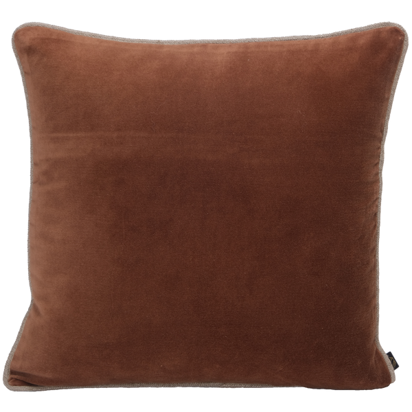 Housse de coussin en velours New Delhi moka
