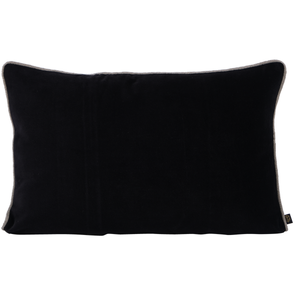 Housse de coussin en velours New Delhi noire