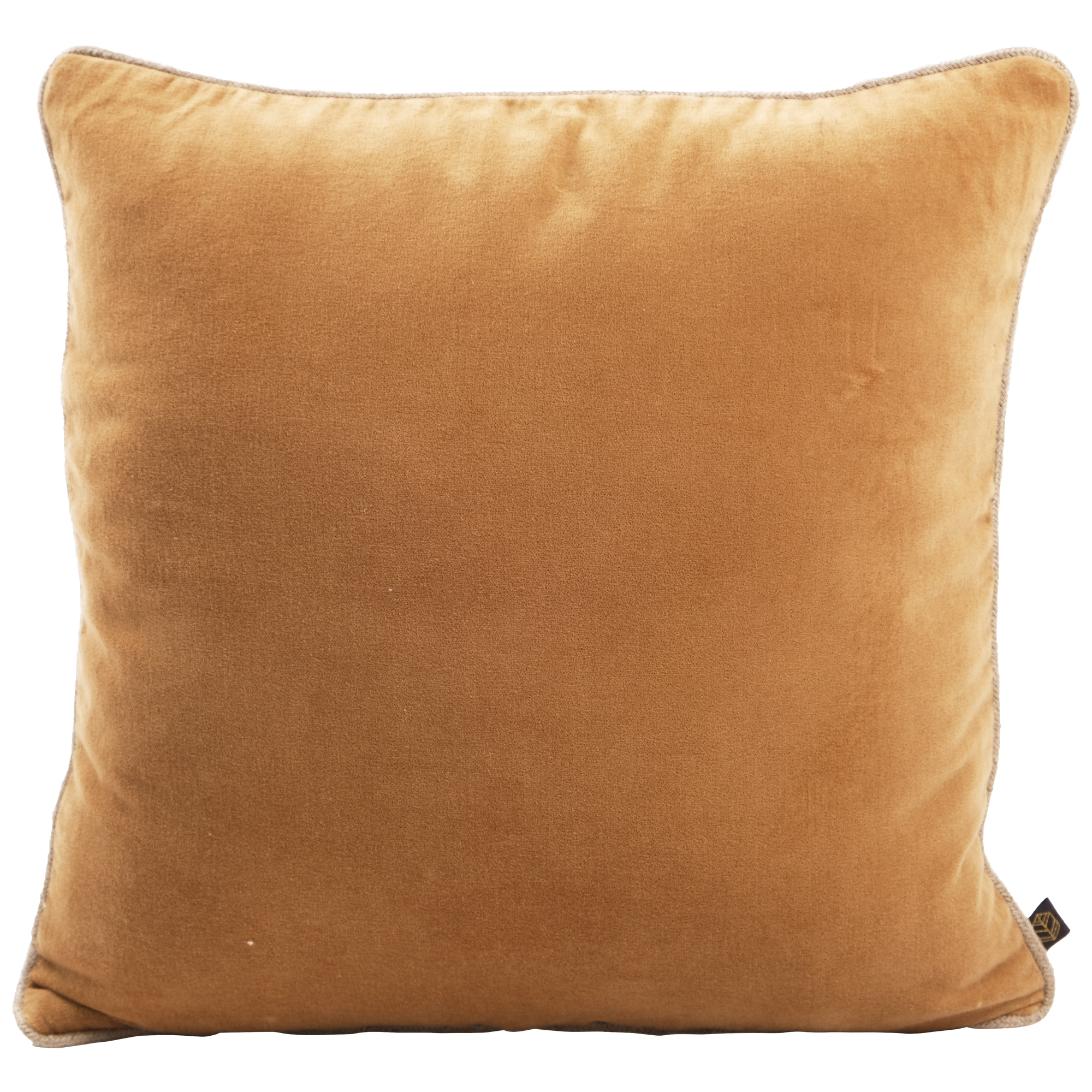 Housse de coussin en velours New Delhi tabac